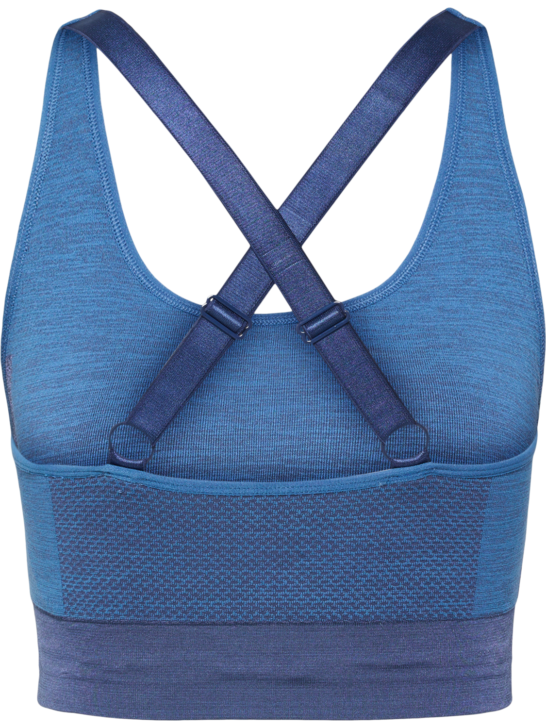hmlCLEA SEAMLESS  SPORTS TOP, RIVIERA/INSIGNIA BLUE MELANGE, packshot