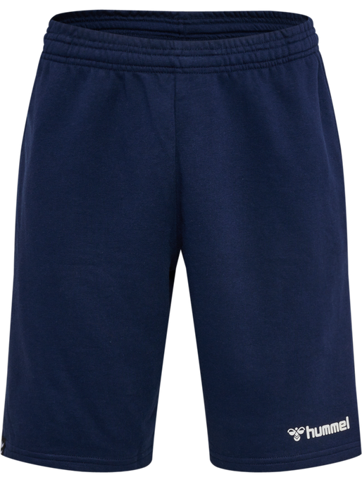hmlMOVER COTTON BERMUDA SHORTS, MARINE, packshot