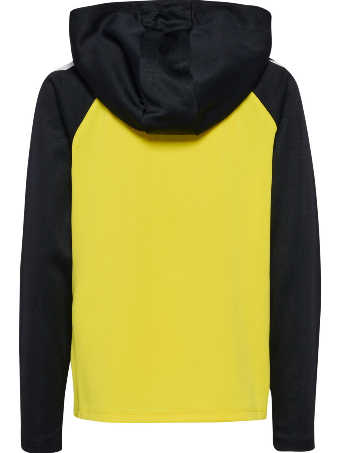 hmlLEAD 2.0 ZIP HOODIE KIDS, BLAZING YELLOW/BLACK, packshot