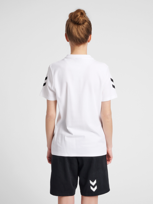 HUMMEL GO COTTON POLO WOMAN, WHITE, model