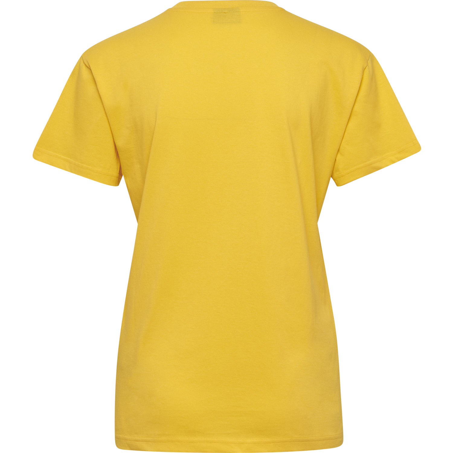 HUMMEL GO COTTON LOGO T-SHIRT WOMAN S/S, SPORTS YELLOW, packshot