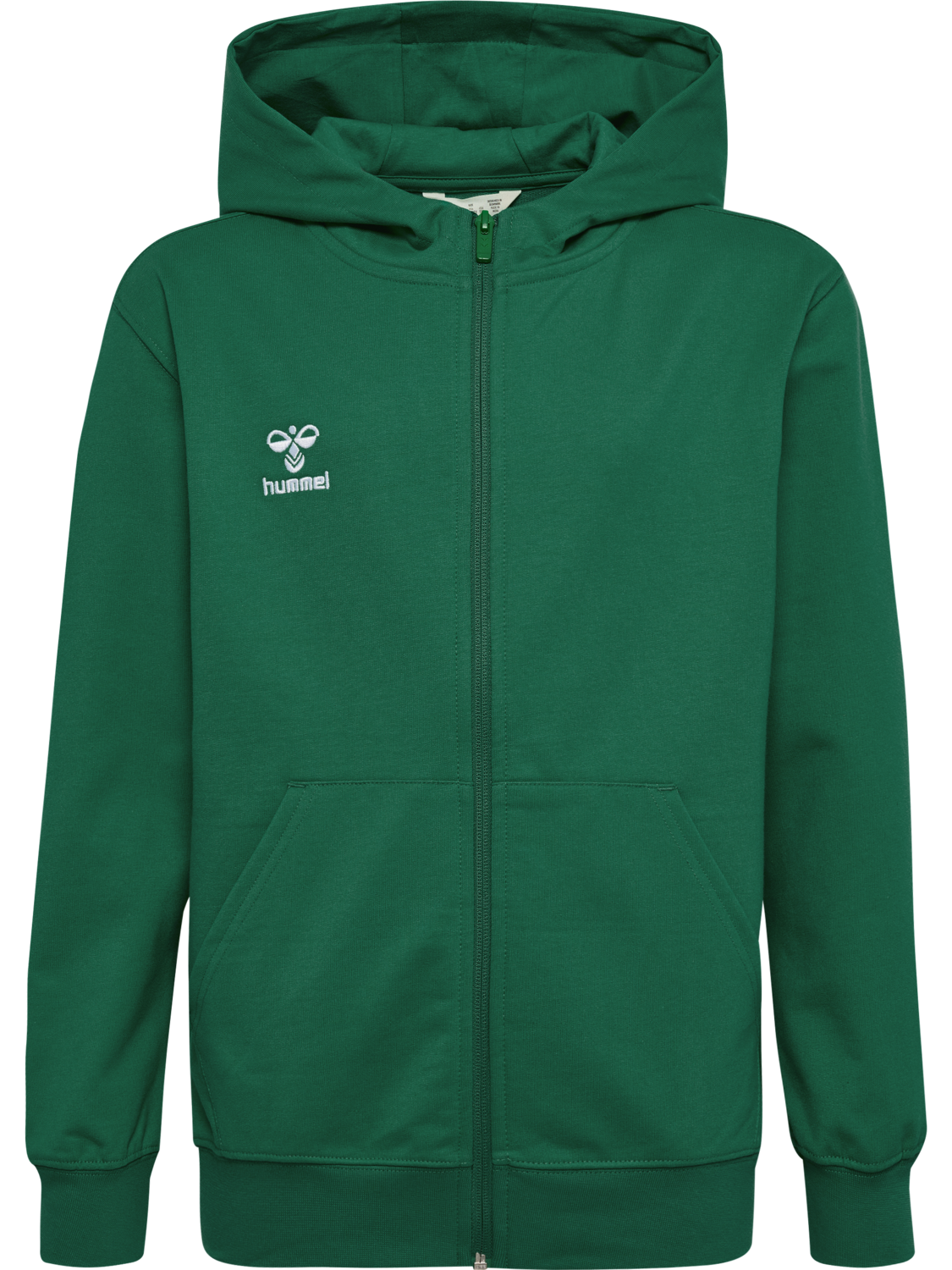 hmlGO 2.0 ZIP HOODIE KIDS, EVERGREEN, packshot