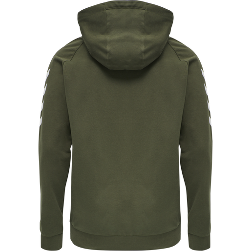 HUMMEL GO COTTON HOODIE, GRAPE LEAF, packshot