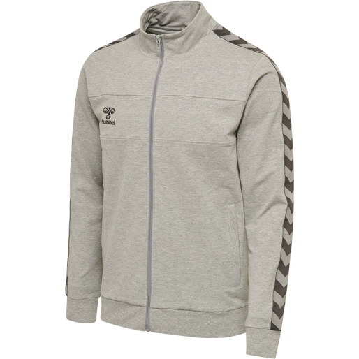 hmlMOVE KIDS CLASSIC ZIP JACKET, GREY MELANGE, packshot