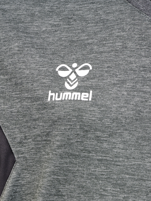 hmlAUTHENTIC PL JERSEY S/S KIDS, GREY MELANGE, packshot