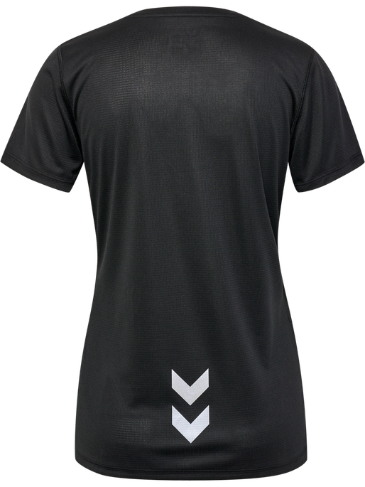 hmlRUN JERSEY S/S WOMAN, BLACK, packshot