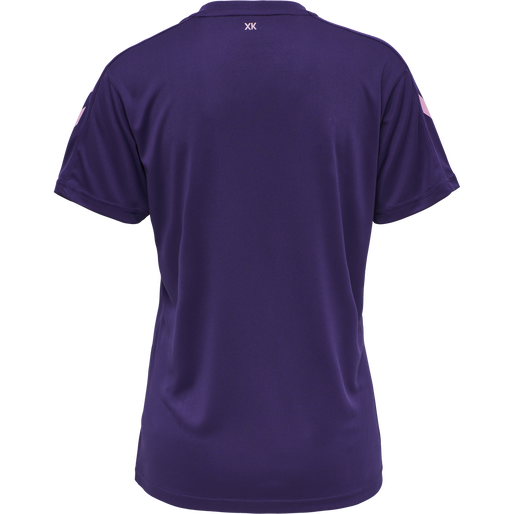 hmlCORE XK POLY JERSEY S/S WOMAN, ACAI, packshot