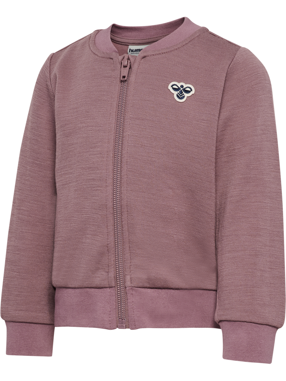 hmlMINI WOOL ZIP JACKET BEE, TWILIGHT MAUVE, packshot