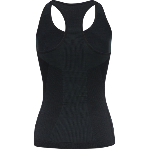 hmlCLEA SEAMLESS TOP, BLACK MELANGE, packshot