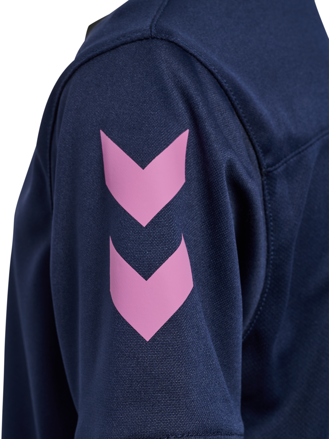 hmlBLAZE CLUB 26 POLY TEE KIDS, MARINE/PINK, packshot