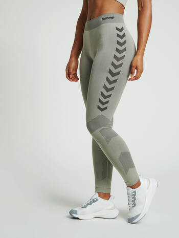 HUMMEL FIRST SEAMLESS TR TIGHTS W, LONDON FOG, model