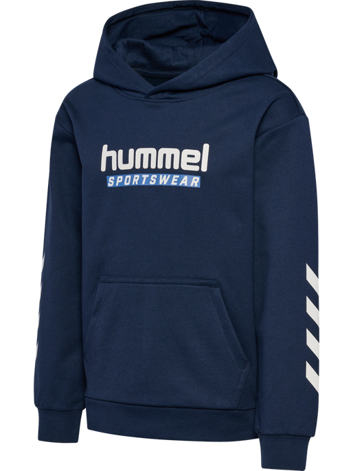 hmlJR LOGO HOODIE, DRESS BLUES, packshot