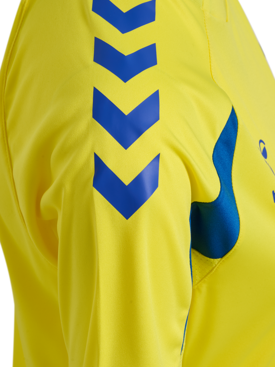 hmlCORE 2.0 JERSEY S/S WOMAN, BLAZING YELLOW/TRUE BLUE, packshot