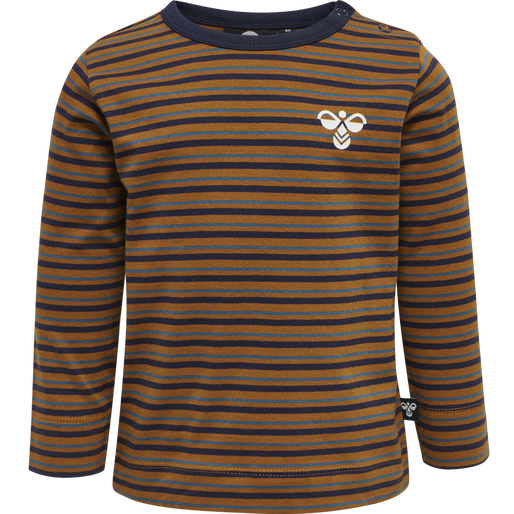 hmlSILVER T-SHIRT L/S, GLAZED GINGER, packshot