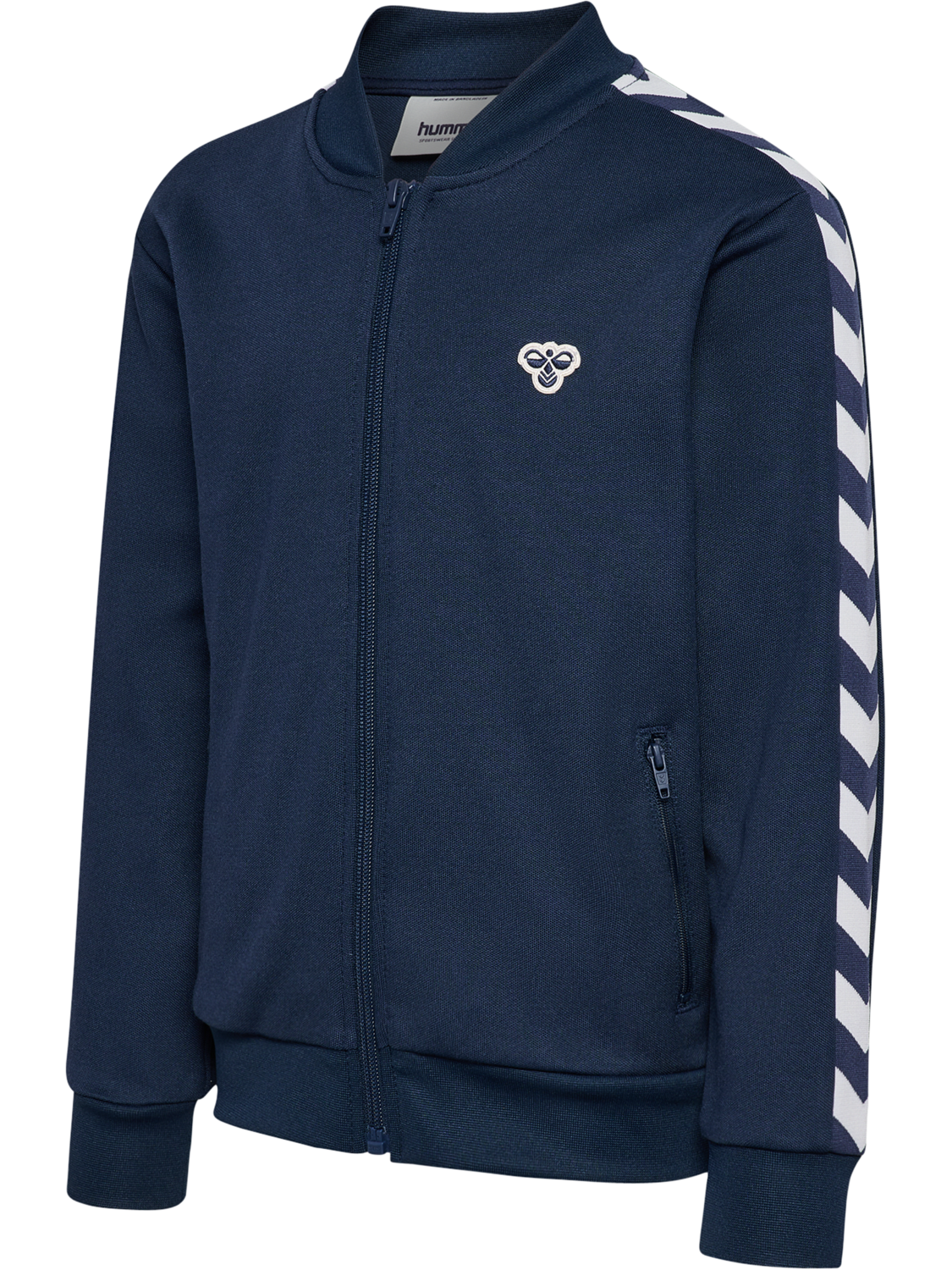 hmlJR ARCHIVE REG POLY ZIP JACKET, DRESS BLUES, packshot