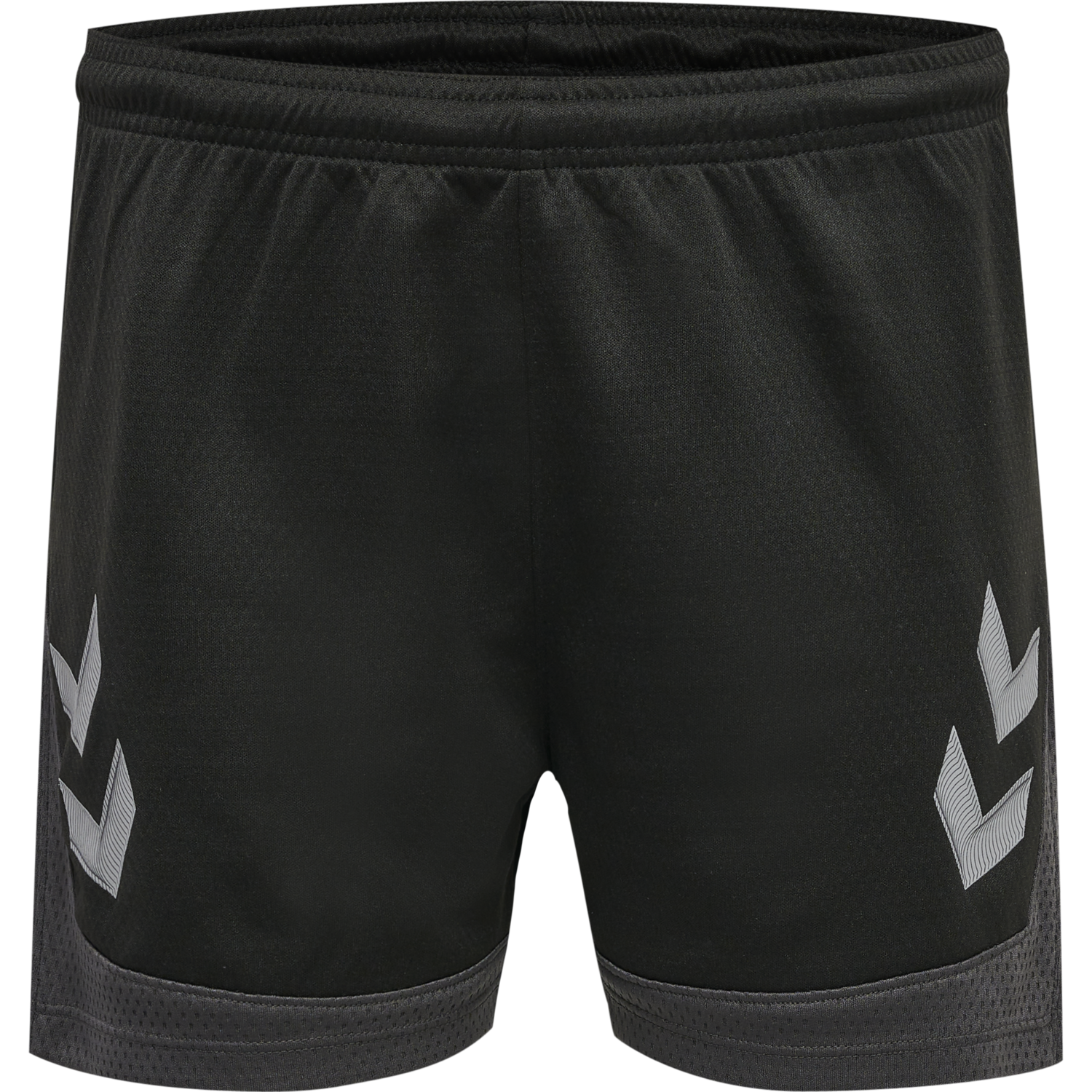 hmlLEAD WOMENS POLY SHORTS, BLACK, packshot