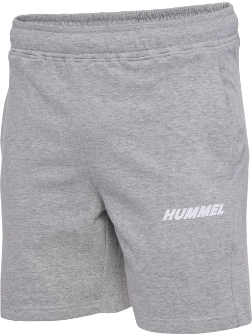 hmlELEMENTAL COTTON SHORTS, GREY MELANGE, packshot