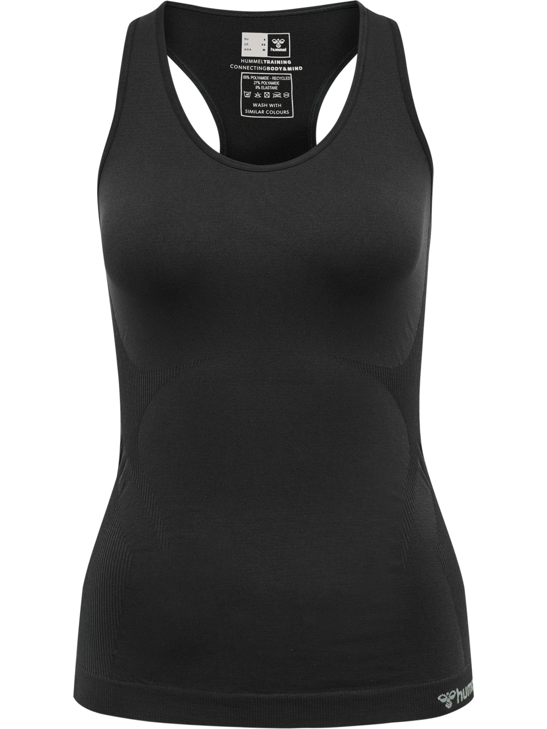 hmlTIF SEAMLESS TOP, BLACK, packshot