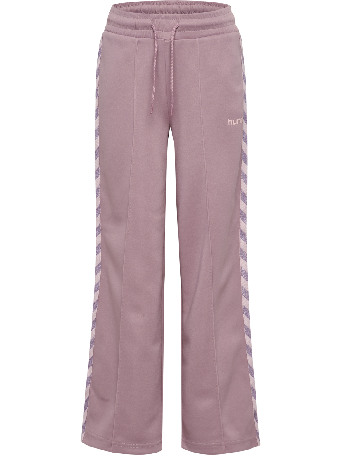hmlJR REG POLY TAPE PANTS, SEA FOG, packshot