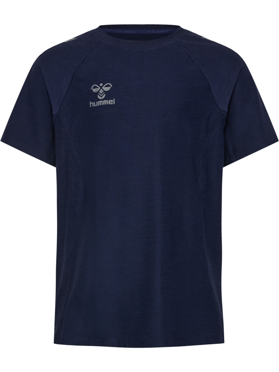 hmlCIMA 2.0 JERSEY S/S KIDS, MARINE MELANGE, packshot