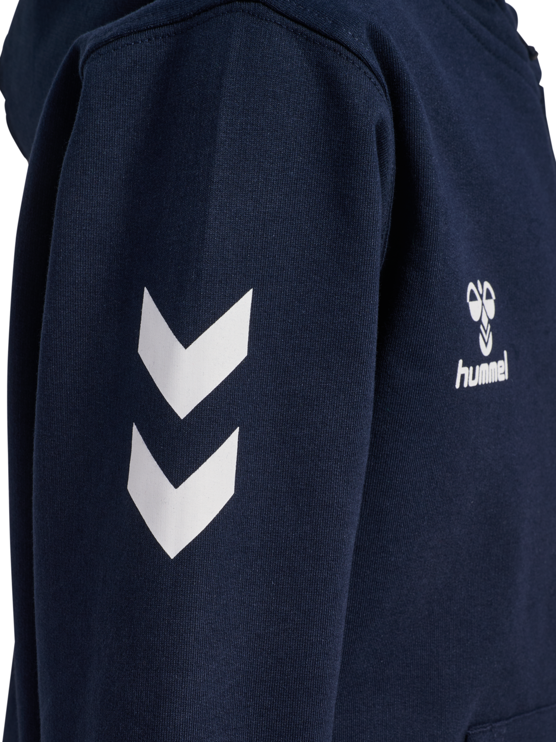 hmlGO 2.0 CHEVRON ZIP HOODIE KIDS, MARINE, packshot