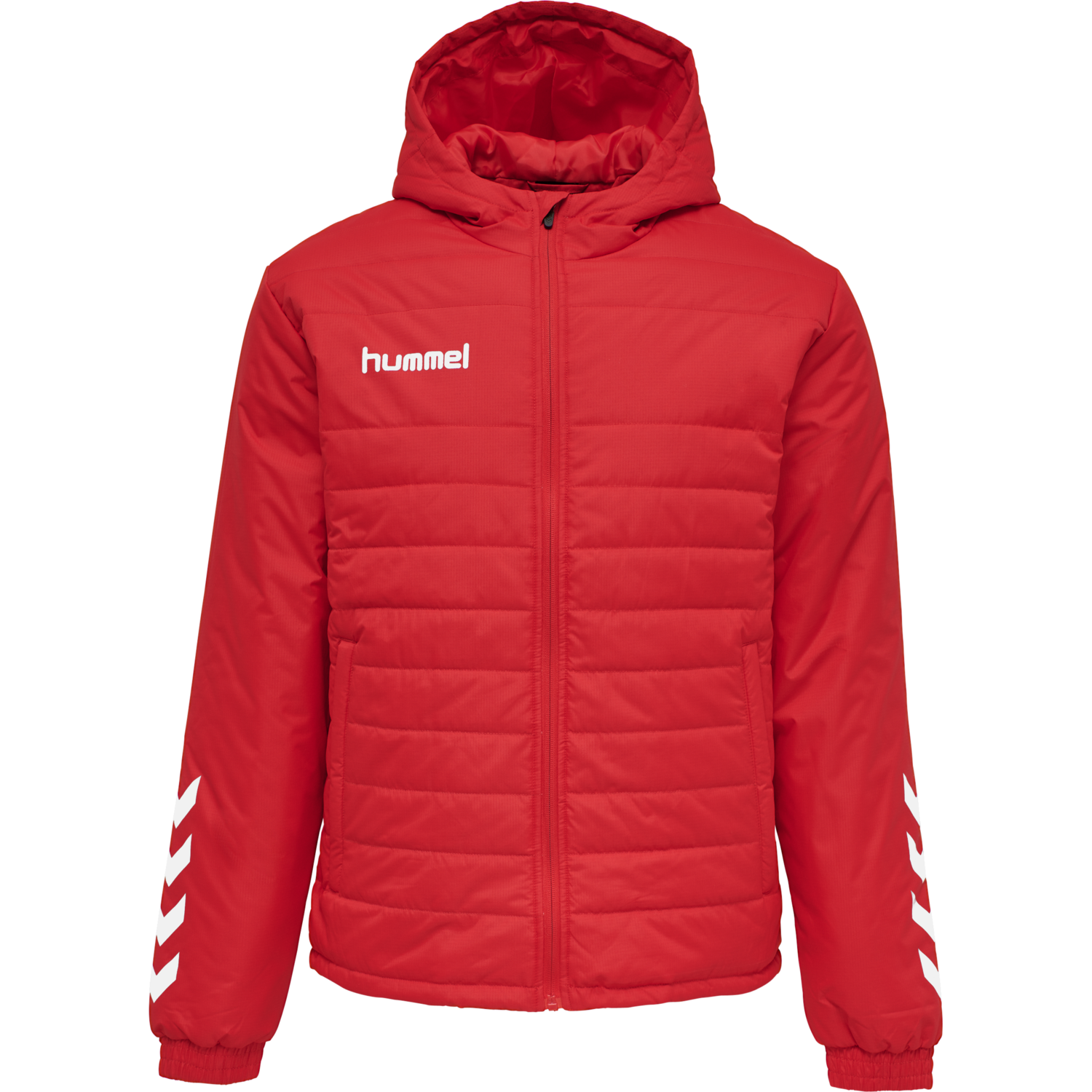 hmlPROMO SHORT BENCH JACKET, TRUE RED, packshot