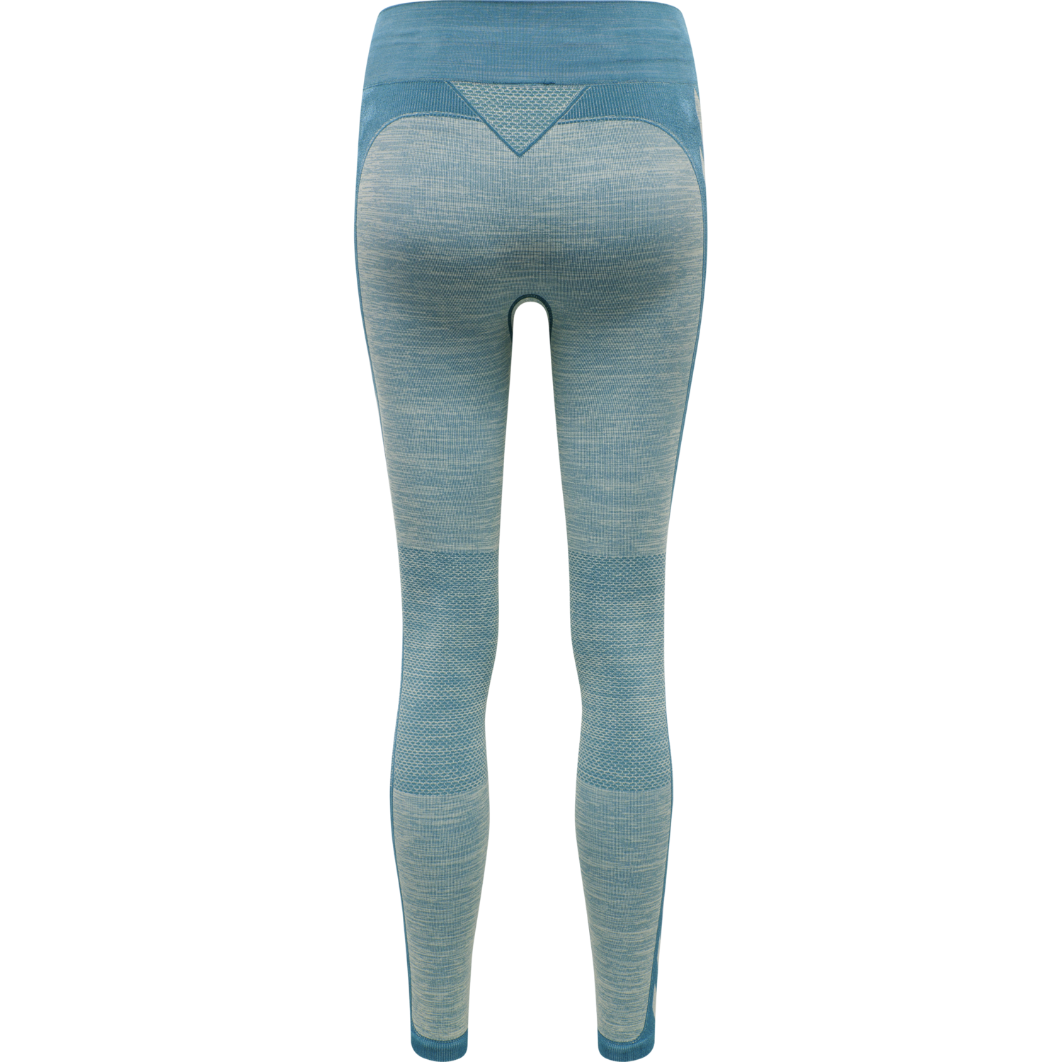 hmlCLEA SEAMLESS MID WAIST TIGHTS, BLUE CORAL/MARSHMALLOW, packshot