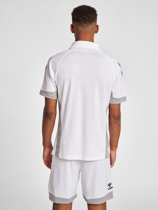 hmlLEAD FUNCTIONAL POLO, WHITE, model