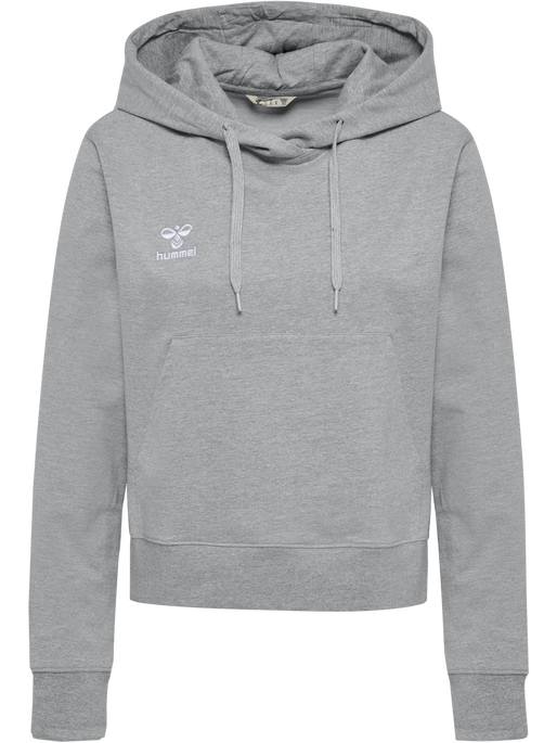 hmlGO 2.0 HOODIE WOMAN, GREY MELANGE, packshot