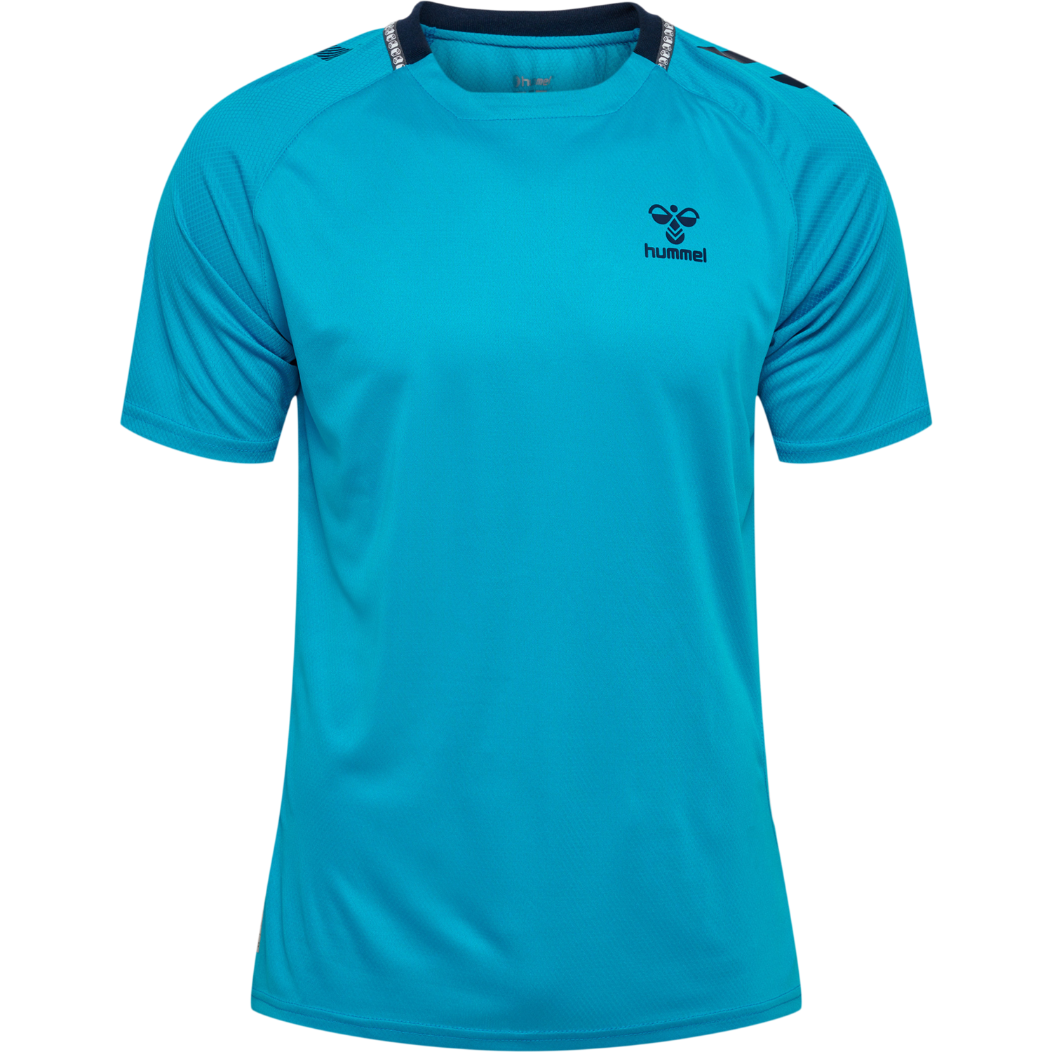 hmlONGRID POLY JERSEY S/S, ATOMIC BLUE/MARINE, packshot