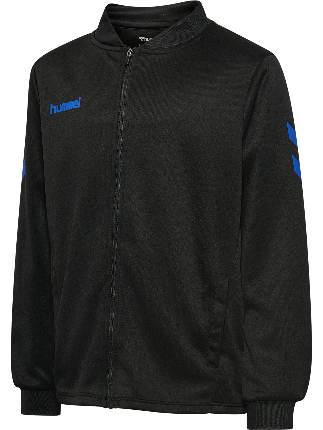 hmlBLAZE CLUB 26 ZIP JACKET KIDS, BLACK/BLUE, packshot