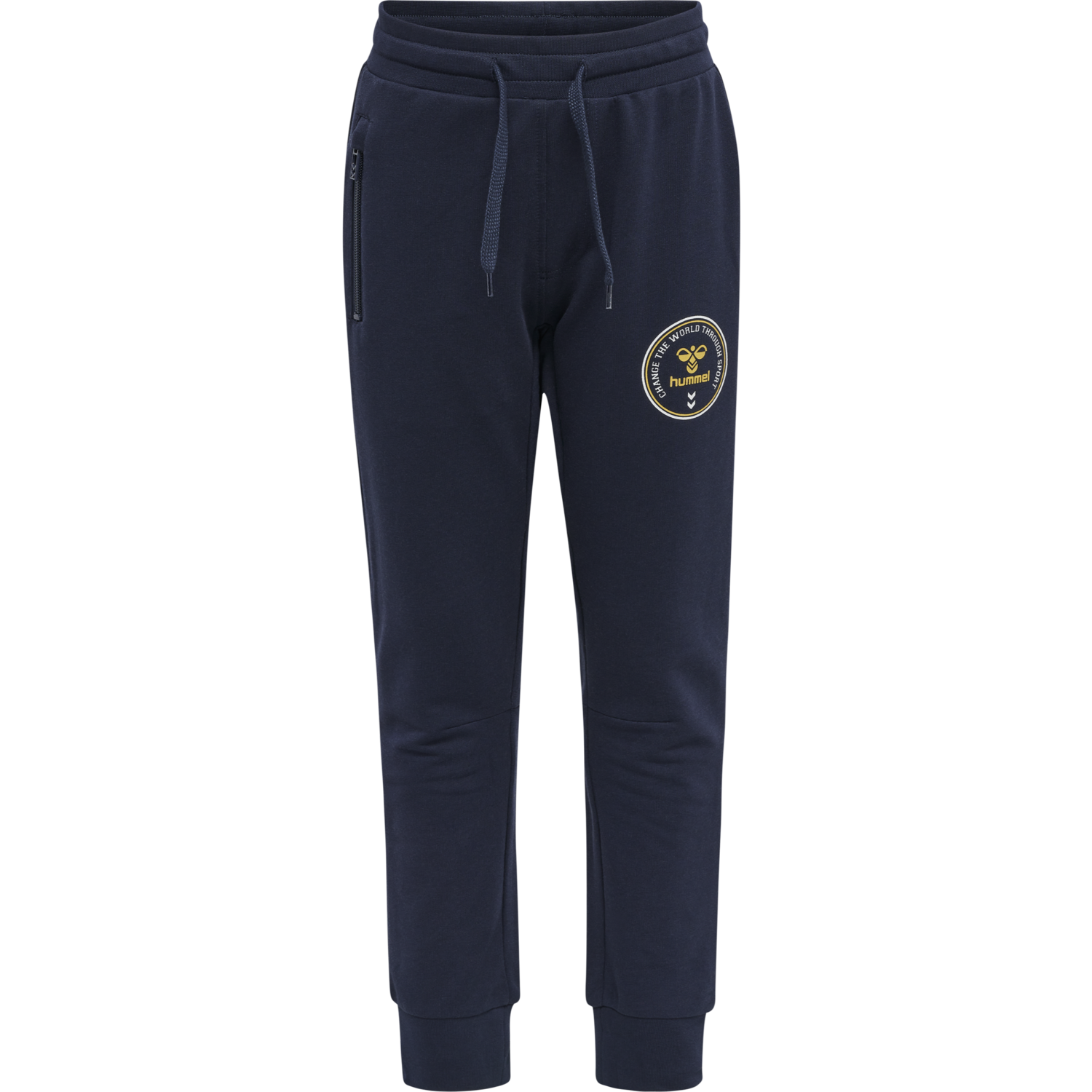 hmlMATH PANTS, BLACK IRIS, packshot