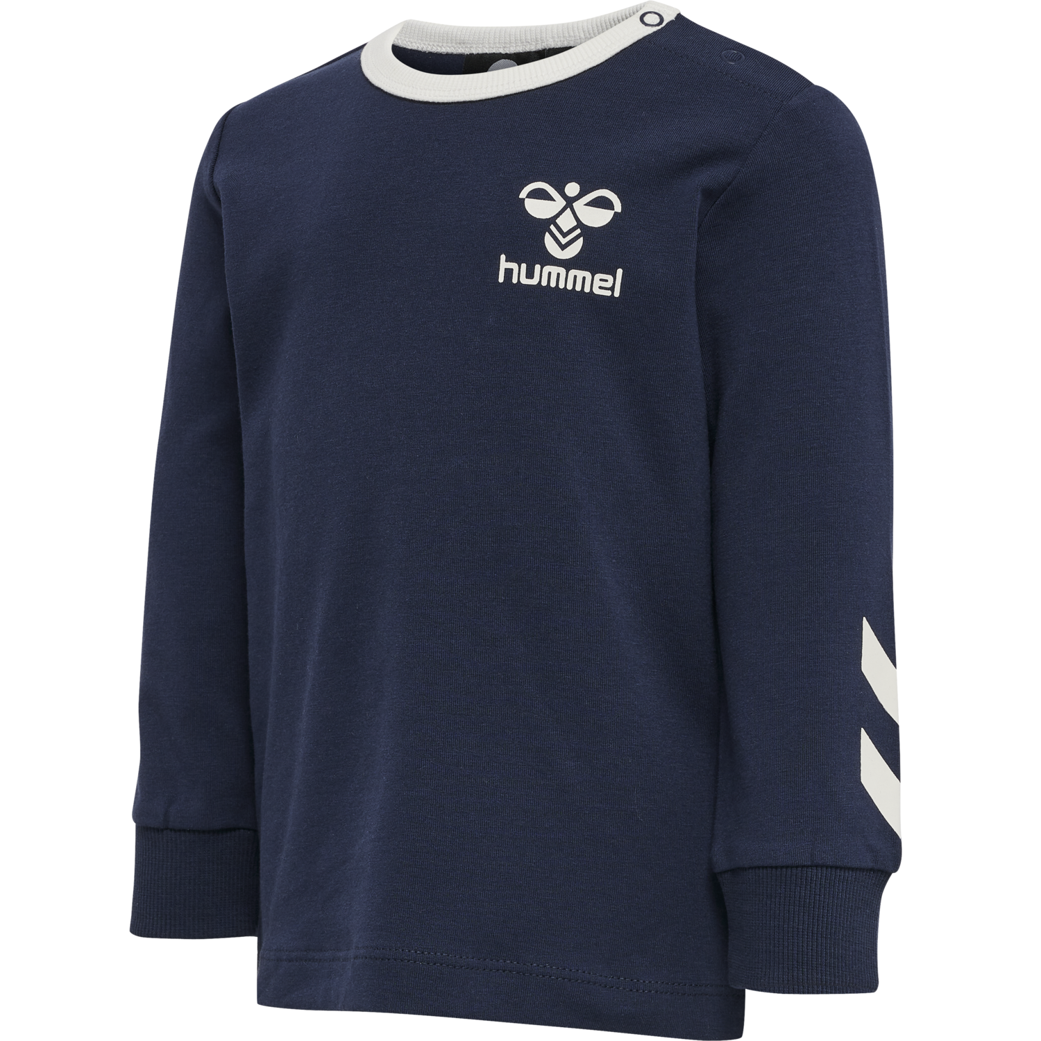 hmlMAULE T-SHIRT L/S, BLACK IRIS, packshot