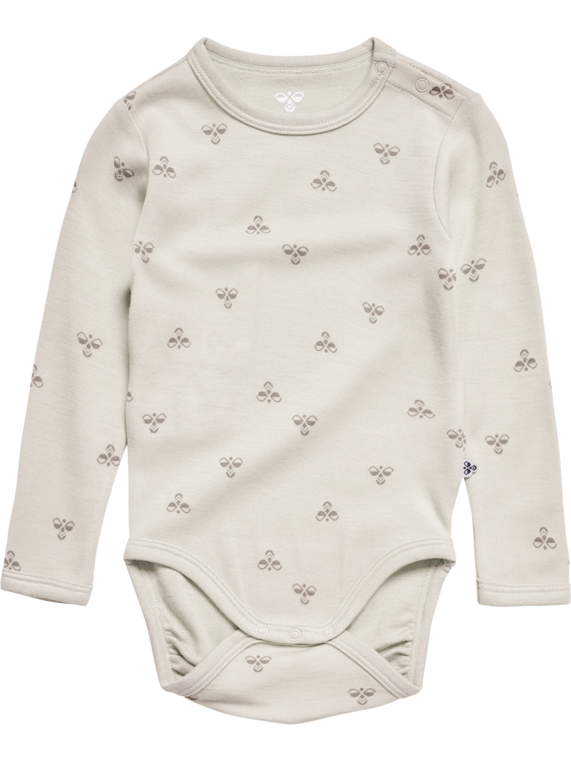 hmlMINI WOOL BODY L/S, WHITECAP GRAY, packshot