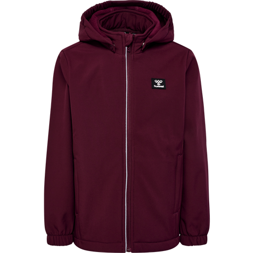 hmlMARS SOFTSHELL JACKET, WINDSOR WINE, packshot