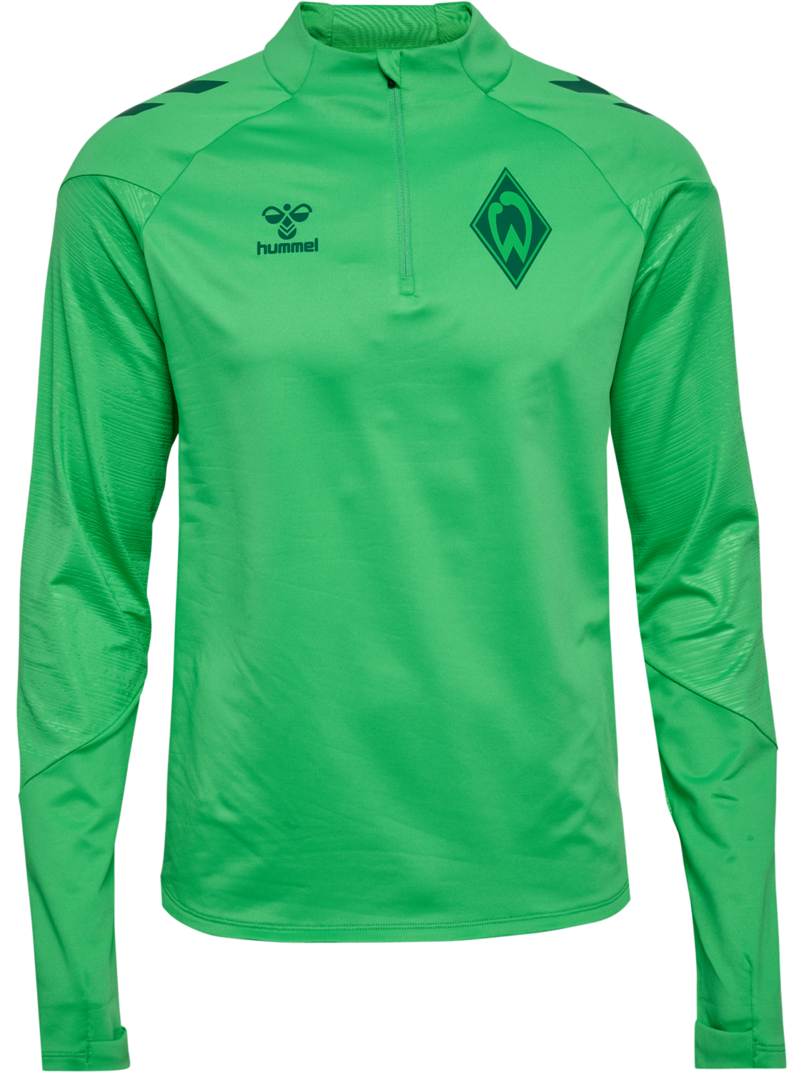 WER 26/27 TR PRO HALF ZIP, ISLAND GREEN WO SPONSOR, packshot