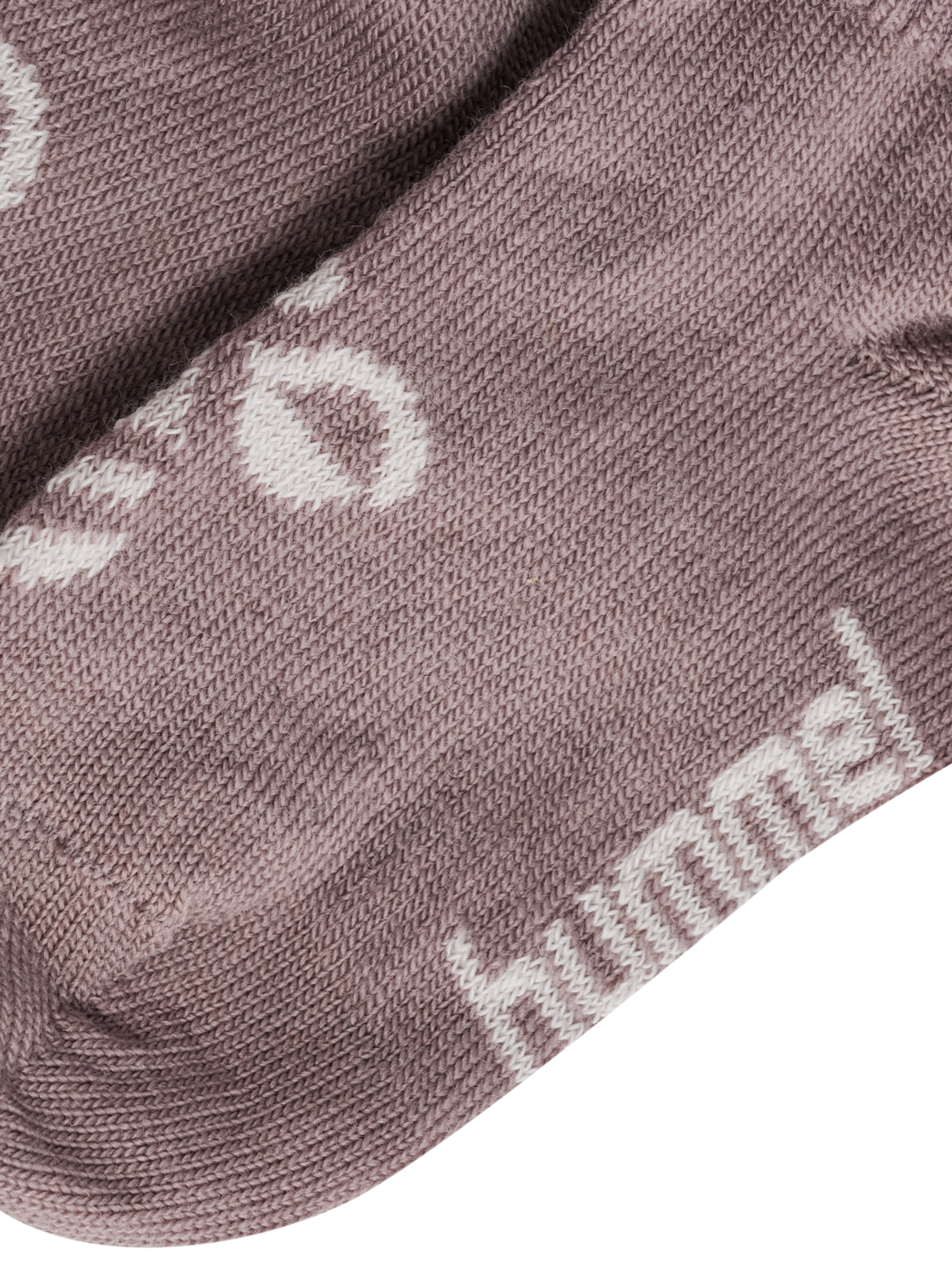 hmlMINI WOOL 2-PACK SOCKS, GREY MELANGE/TWILIGHT MAUVE, packshot