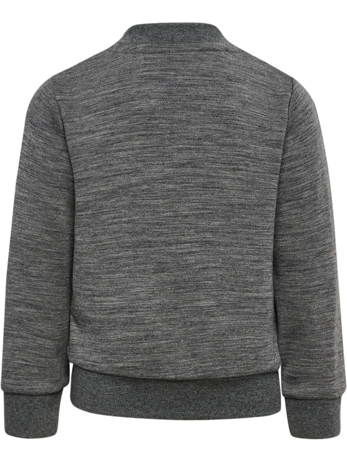hmlMINI WOOL ZIP JACKET BEE, DARK GREY MELANGE, packshot