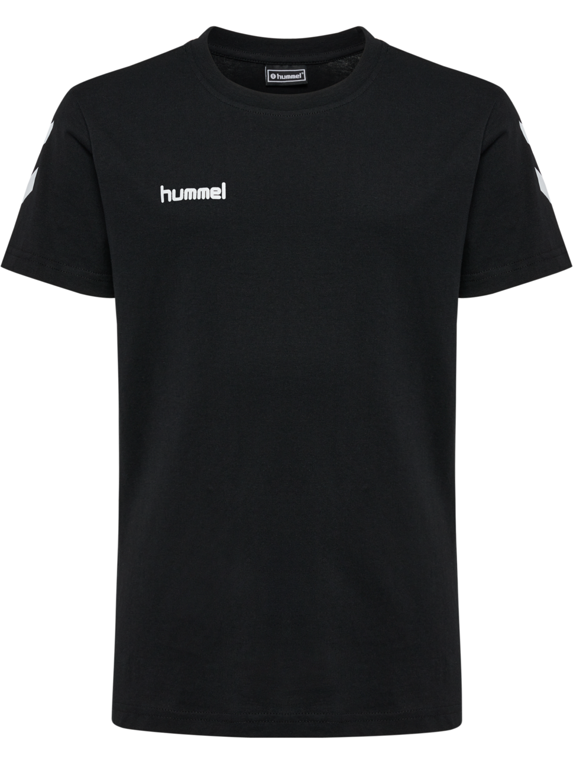 HUMMEL GO KIDS COTTON T-SHIRT S/S, BLACK, packshot