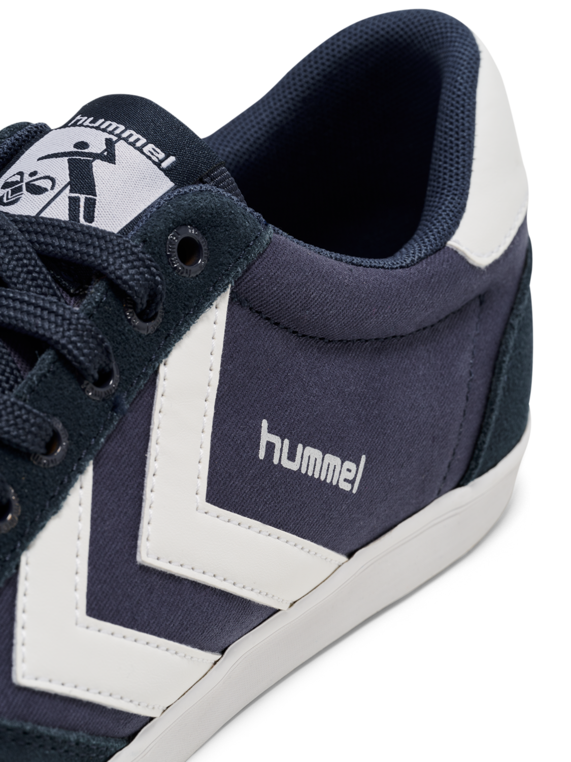 HUMMEL SLIMMER STADIL LOW, DRESS BLUES/WHITE KH, packshot