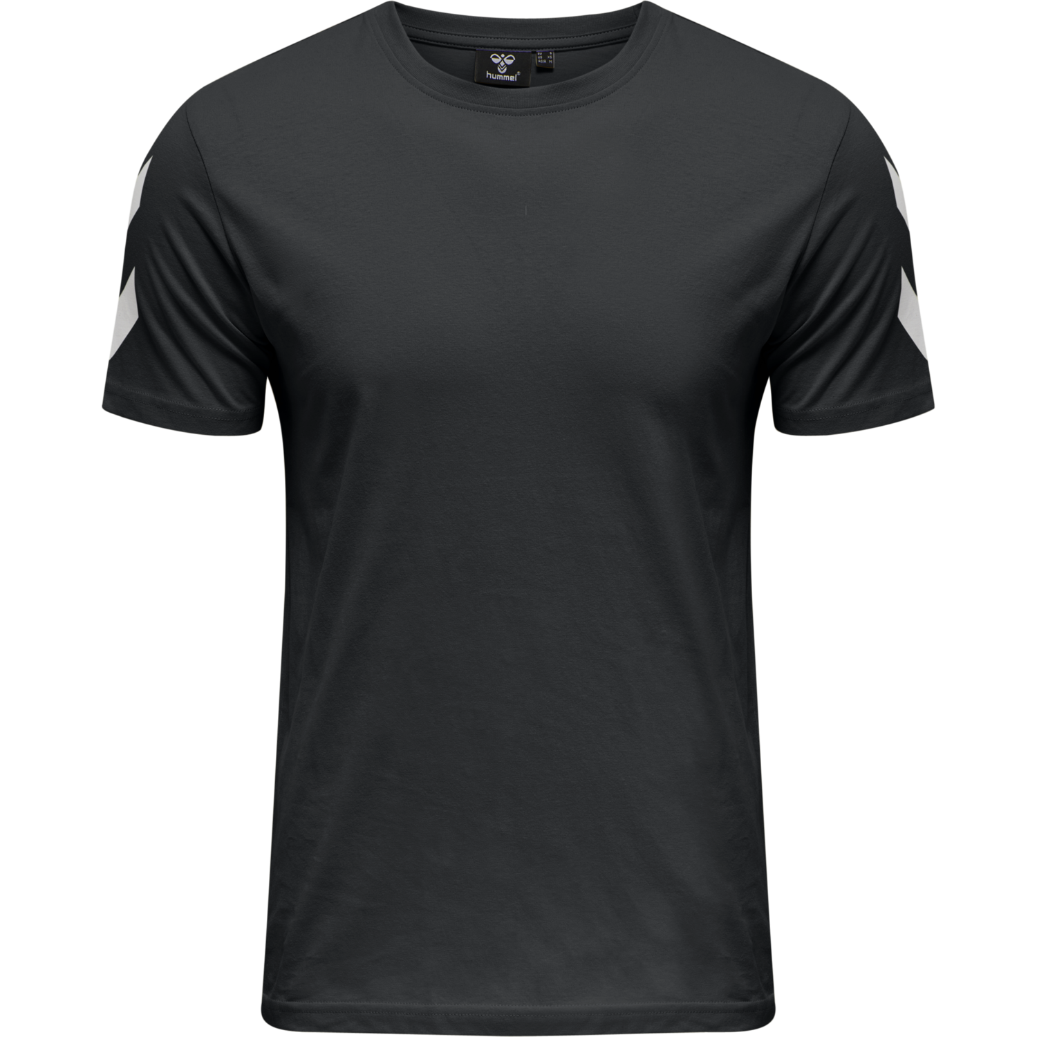 hmlLEGACY CHEVRON T-SHIRT, BLACK, packshot