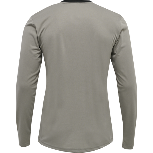 hmlREFEREE CHEVRON JERSEY L/S, STEEPLE GRAY, packshot