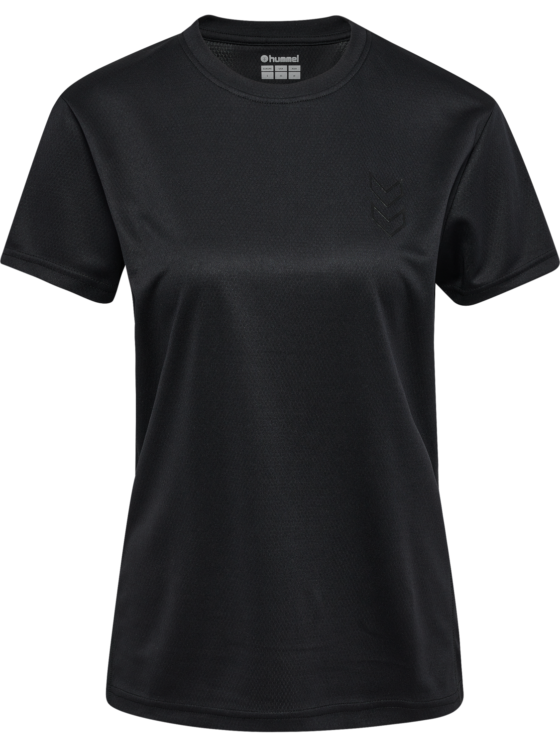 hmlACTIVE PL JERSEY S/S WOMAN, BLACK, packshot