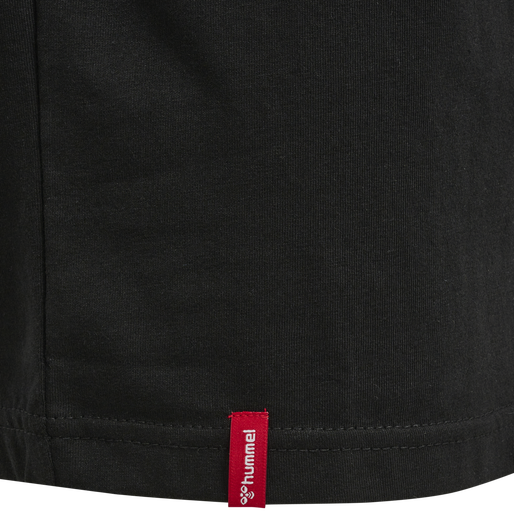 hmlRED BASIC T-SHIRT S/S KIDS, BLACK, packshot