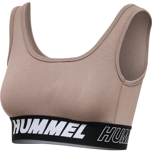 hmlTE MAJA 2-PACK COTTON SPORTS TOP, BLACK/DRIFTWOOD, packshot
