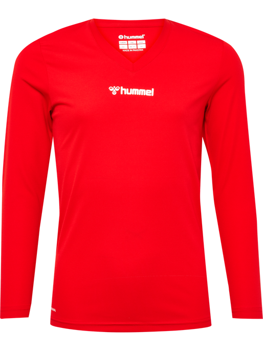 hmlBL ESSENTIAL TEE L/S KIDS, TRUE RED hmlBL ESSENTIAL TEE L/S KIDS, TRUE RED, packshot