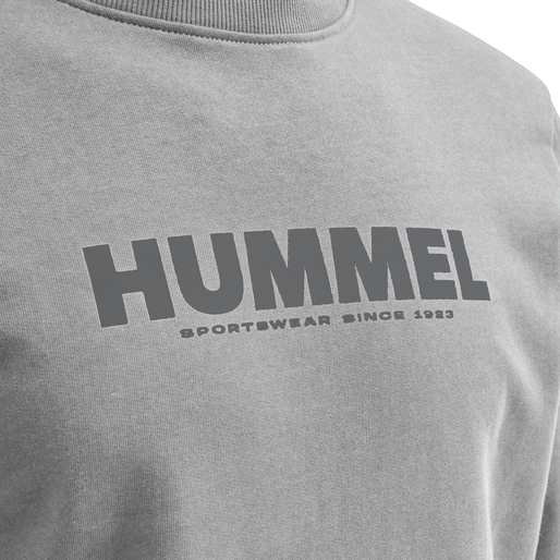 hmlLEGACY SWEATSHIRT, GREY MELANGE, packshot