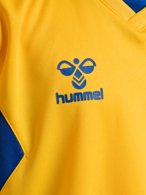 hmlAUTHENTIC PL JERSEY S/S KIDS, SPORTS YELLOW/TRUE BLUE, packshot