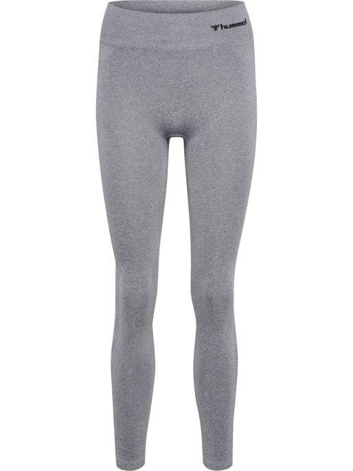 hmlCI SEAMLESS MW SCRUNCH TIGHT, GREY MELANGE, packshot