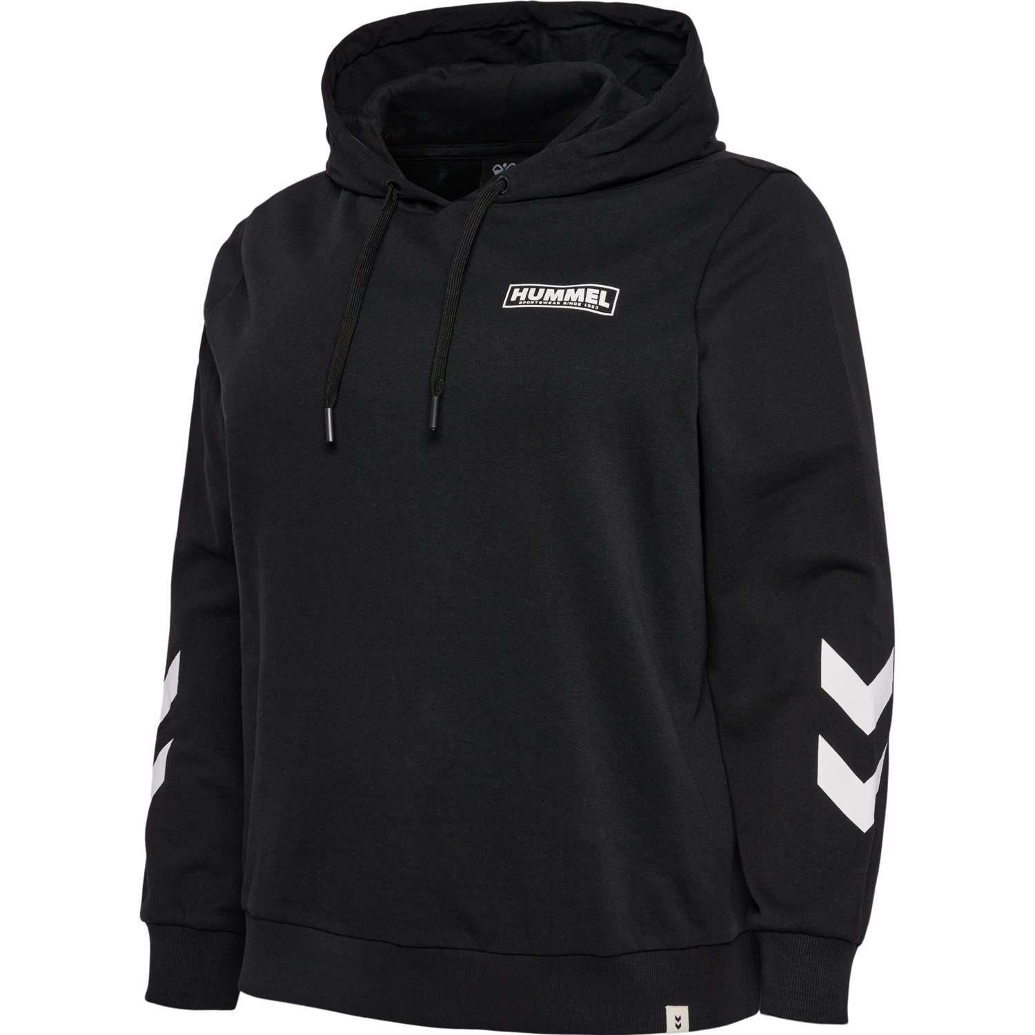 hmlLEGACY WO REGULAR HOODIE PLUS, BLACK, packshot